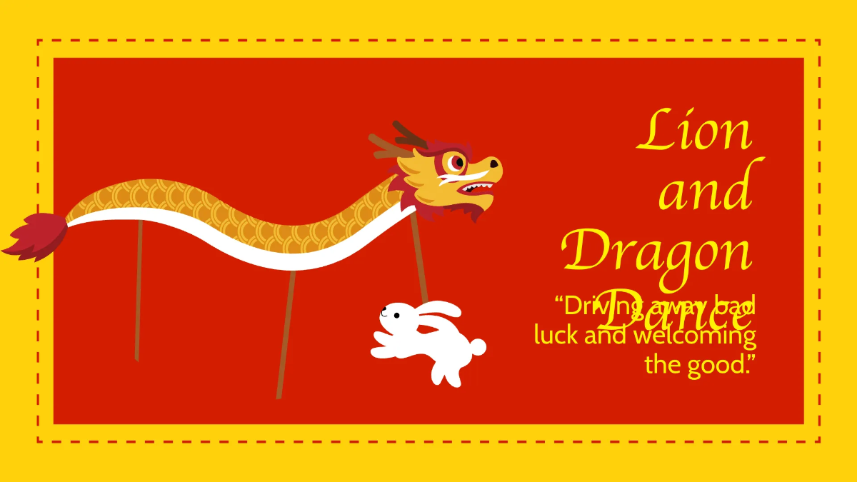 Free Simple Chinese New Year Presentation Template to Edit Online