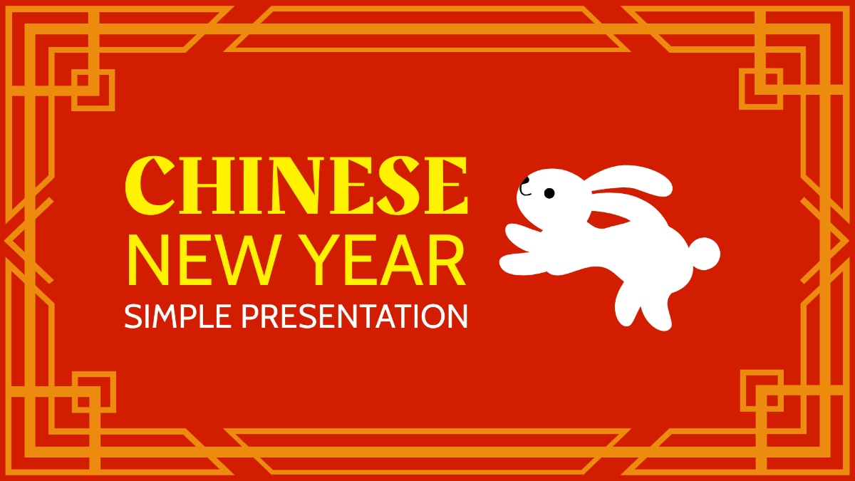 Simple Chinese New Year Presentation Template