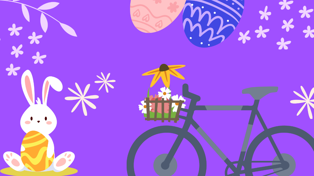 Free Easter Cartoon Background Template