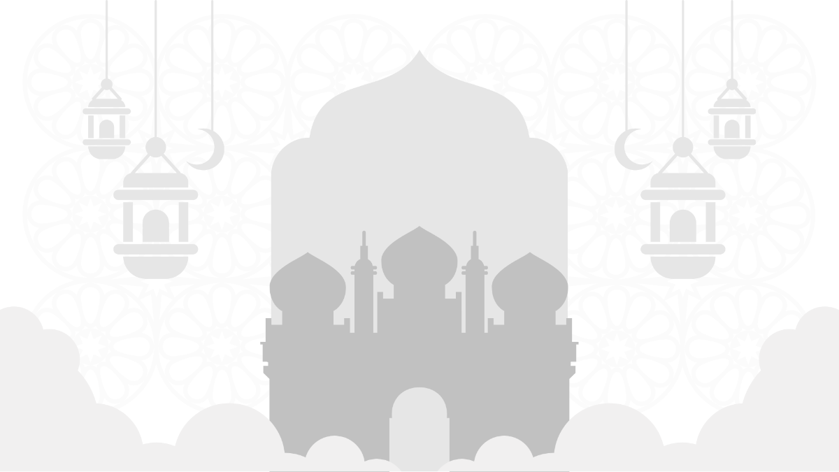 Ramadan White Background Template