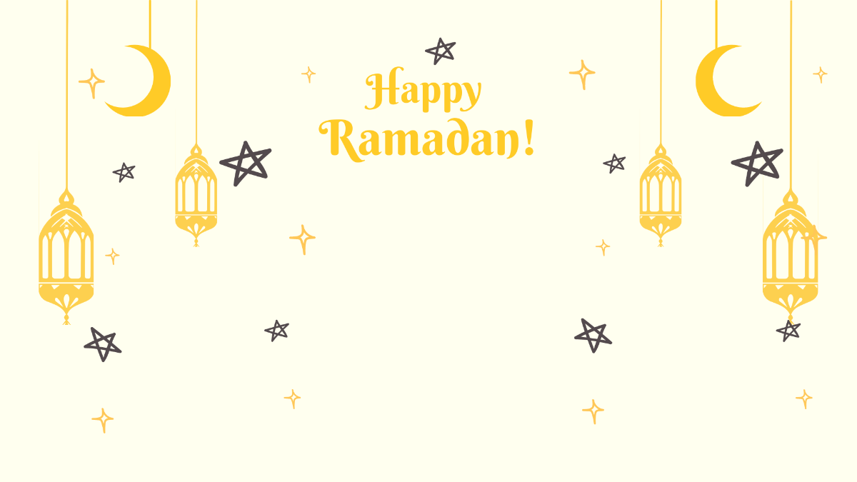 Ramadan Zoom Background Template