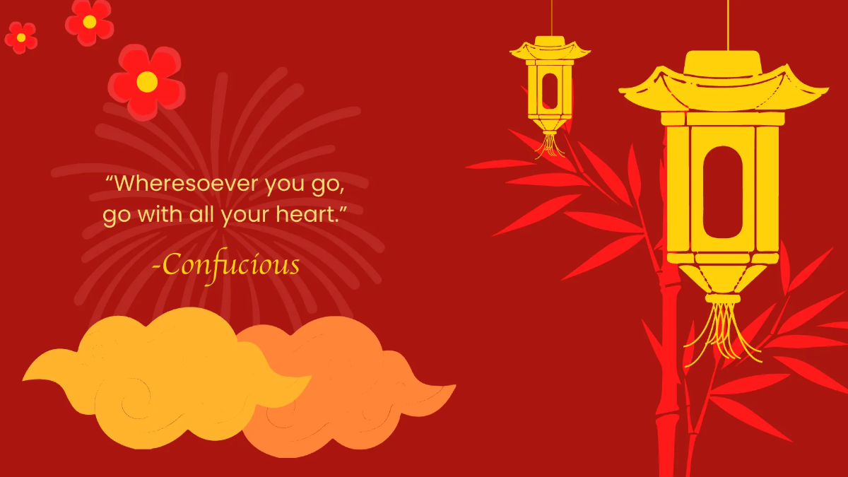 Free Chinese New Year Design Presentation Template to Edit Online