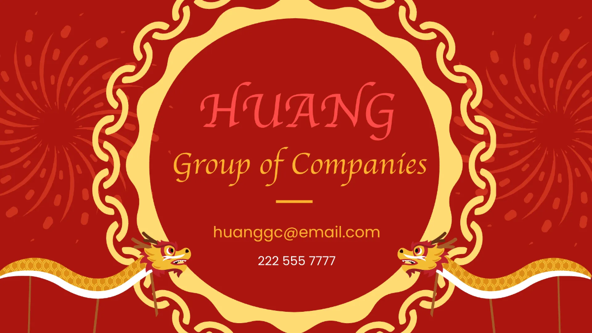 Free Chinese New Year Design Presentation Template to Edit Online