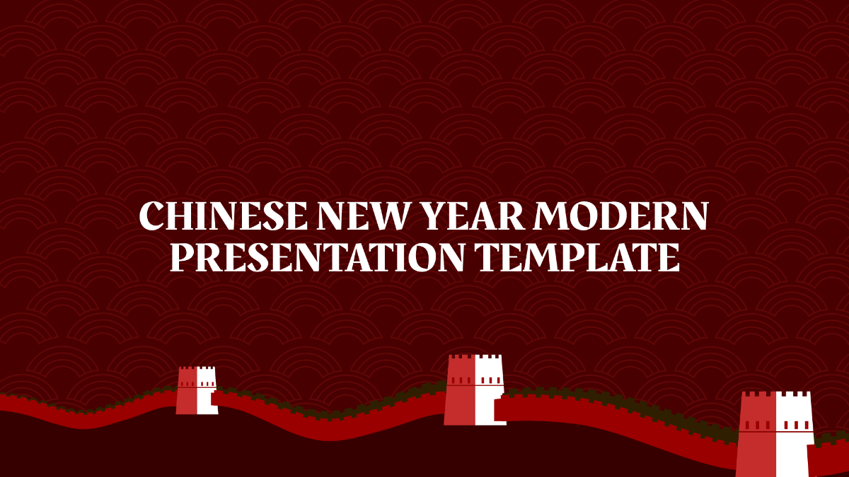 Modern Chinese New Year Presentation Template