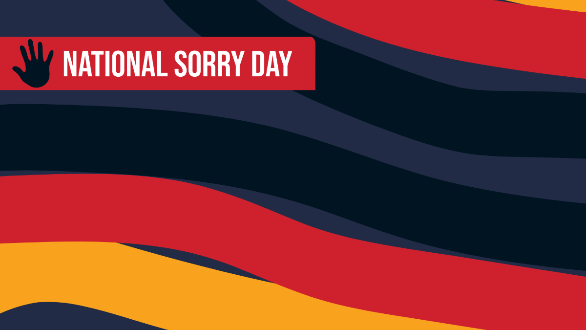 High Resolution National Sorry Day Background Template