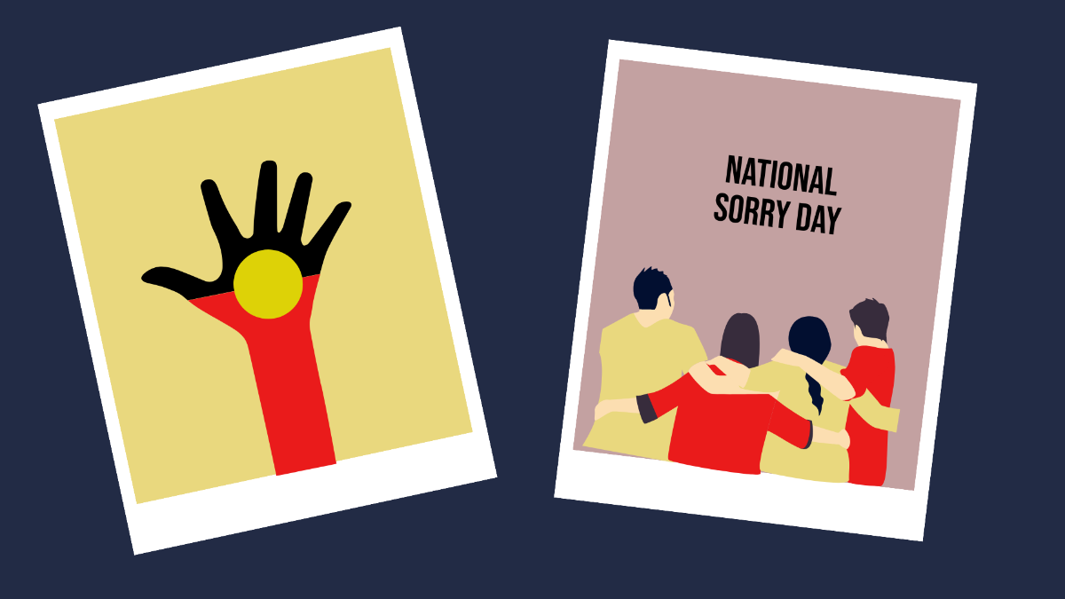 National Sorry Day Image Background Template