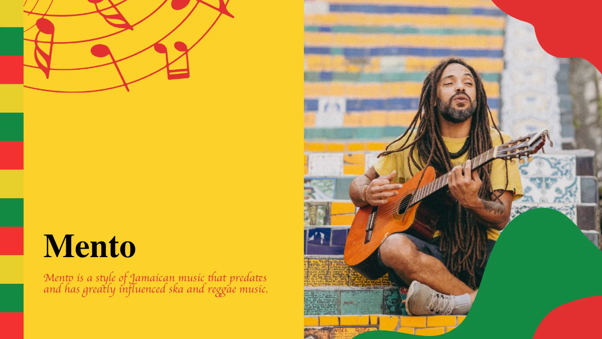 Free Jamaican Music Festival Presentation Template to Edit Online