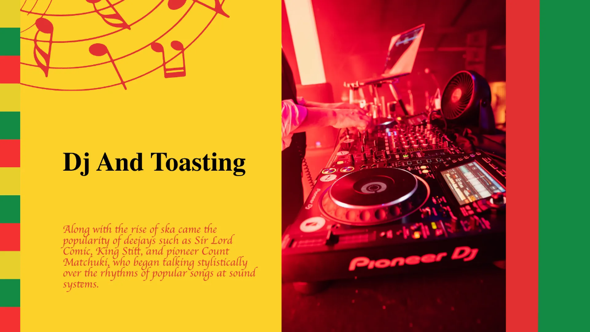 Free Jamaican Music Festival Presentation Template to Edit Online