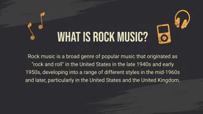 Free Rock Concert Mk Plan Presentation Template to Edit Online