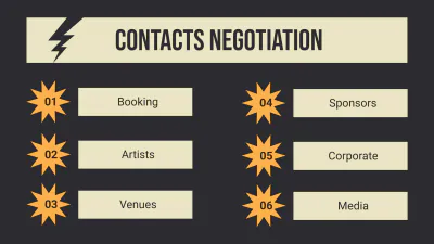 Free Rock Concert Mk Plan Presentation Template to Edit Online