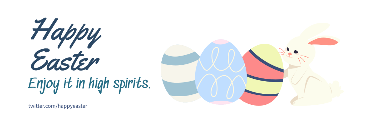 Free Easter Twitter Banner Template