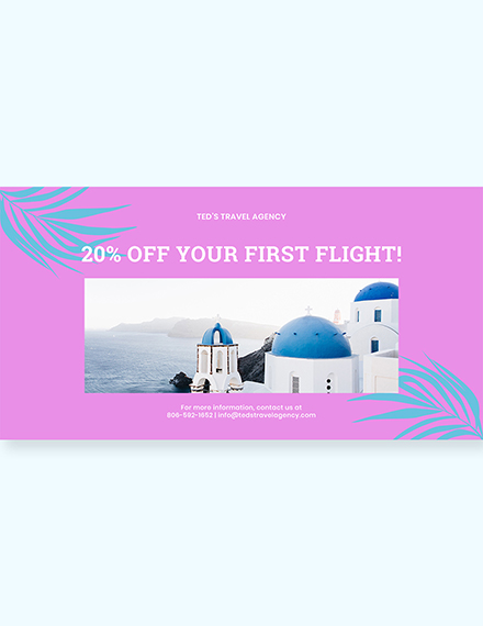 Free Minimal Travel Linkedin Post Template to Edit Online