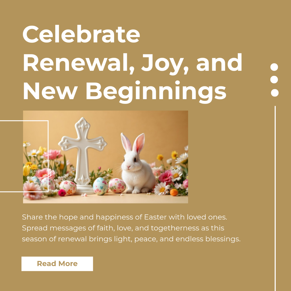 Free Easter Whatsapp post Template to Edit Online