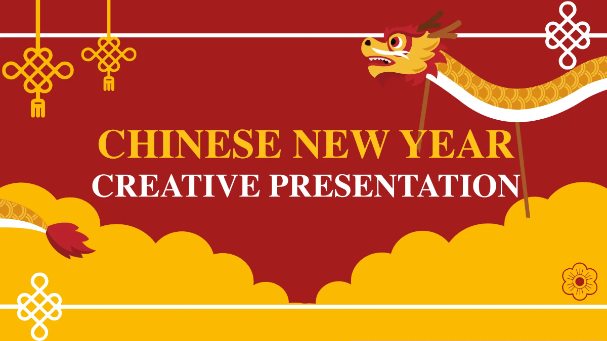 Free Creative Chinese New Year Presentation Template to Edit Online