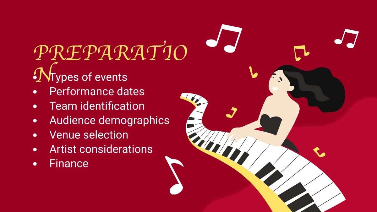 Free Jazz Concert Mk Plan Presentation Template to Edit Online