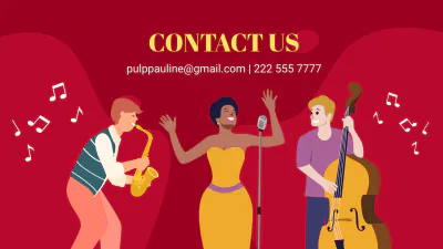 Free Jazz Concert Mk Plan Presentation Template to Edit Online