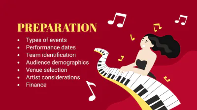 Free Jazz Concert Mk Plan Presentation Template to Edit Online