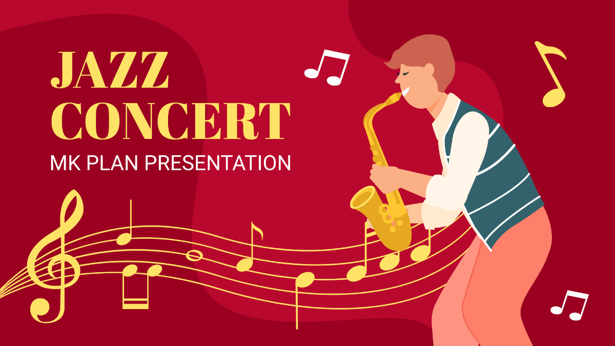 Jazz Concert Mk Plan Presentation Template