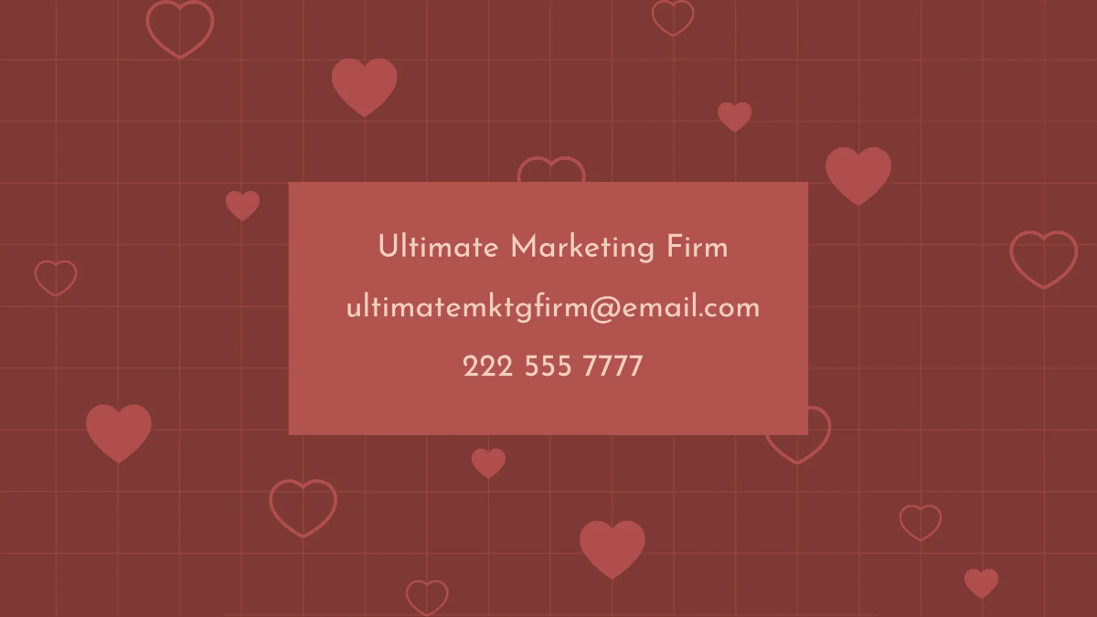 Free Valentine's Day Campaign Presentation Template to Edit Online