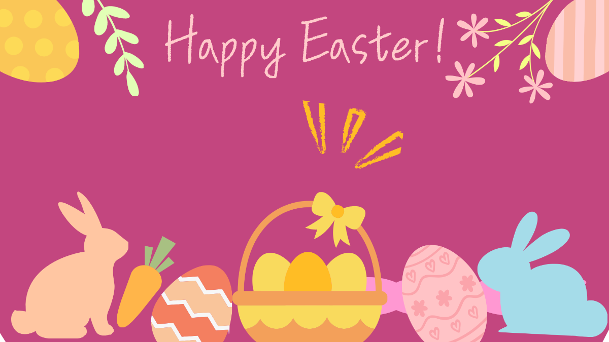 Easter Aesthetic Background Template
