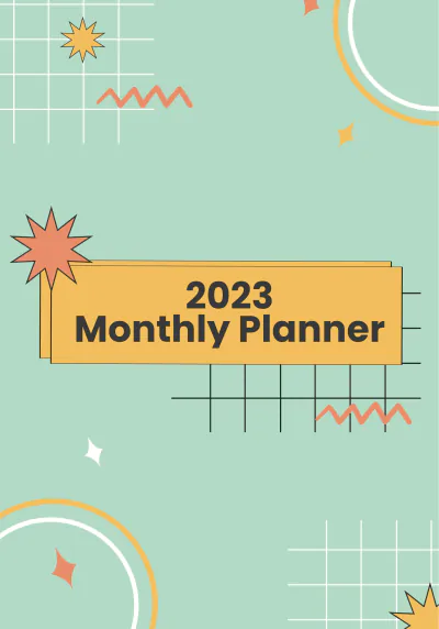 Free 2023 Monthly Planner Template to Edit Online