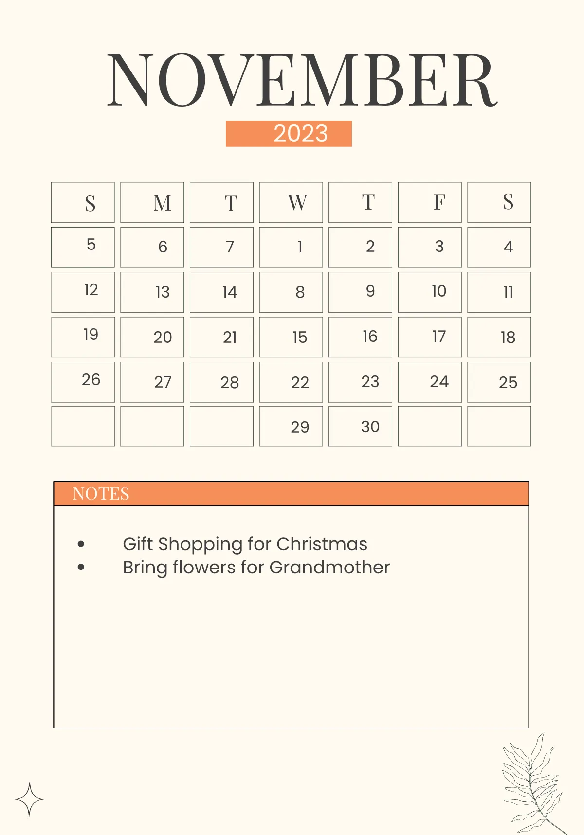 Free 2023 Year Planner Template to Edit Online