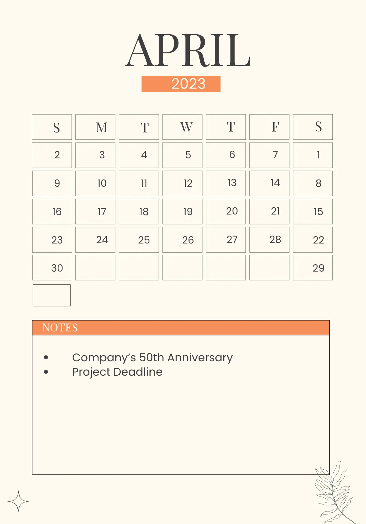 Free 2023 Year Planner Template to Edit Online