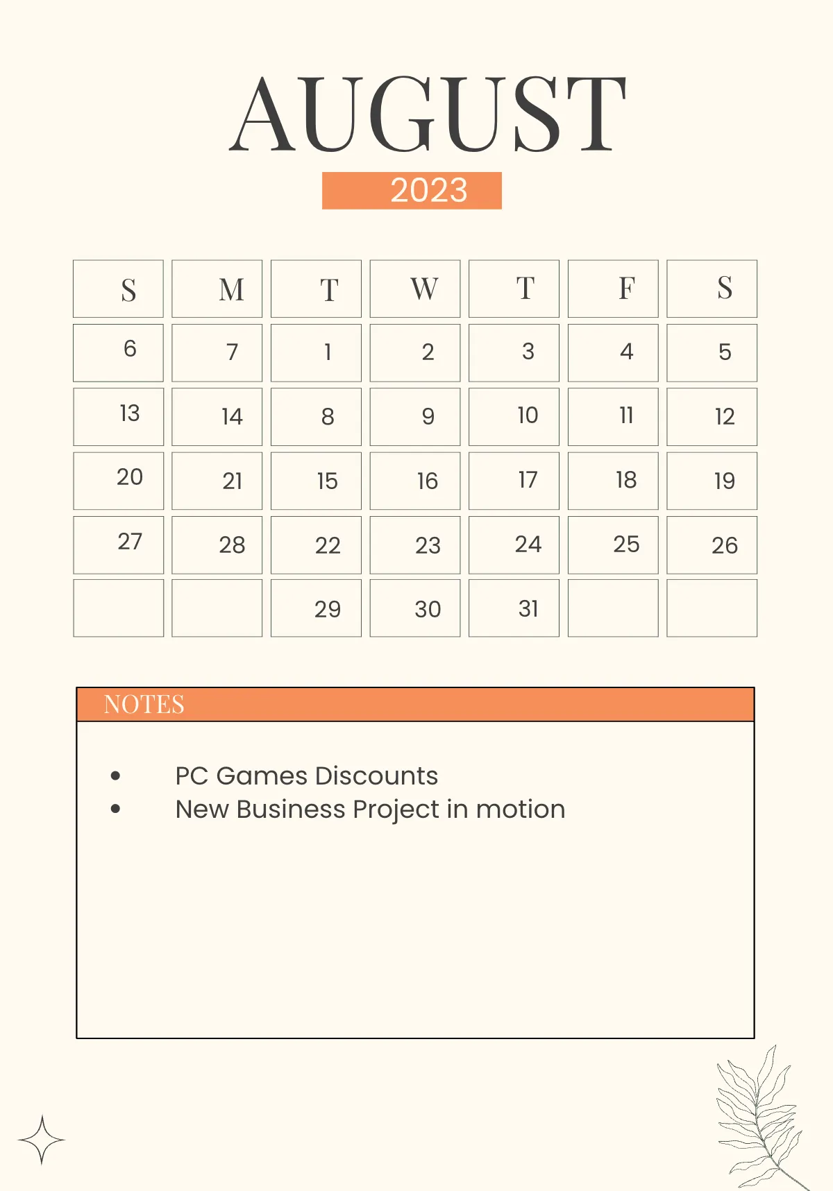 Free 2023 Year Planner Template to Edit Online