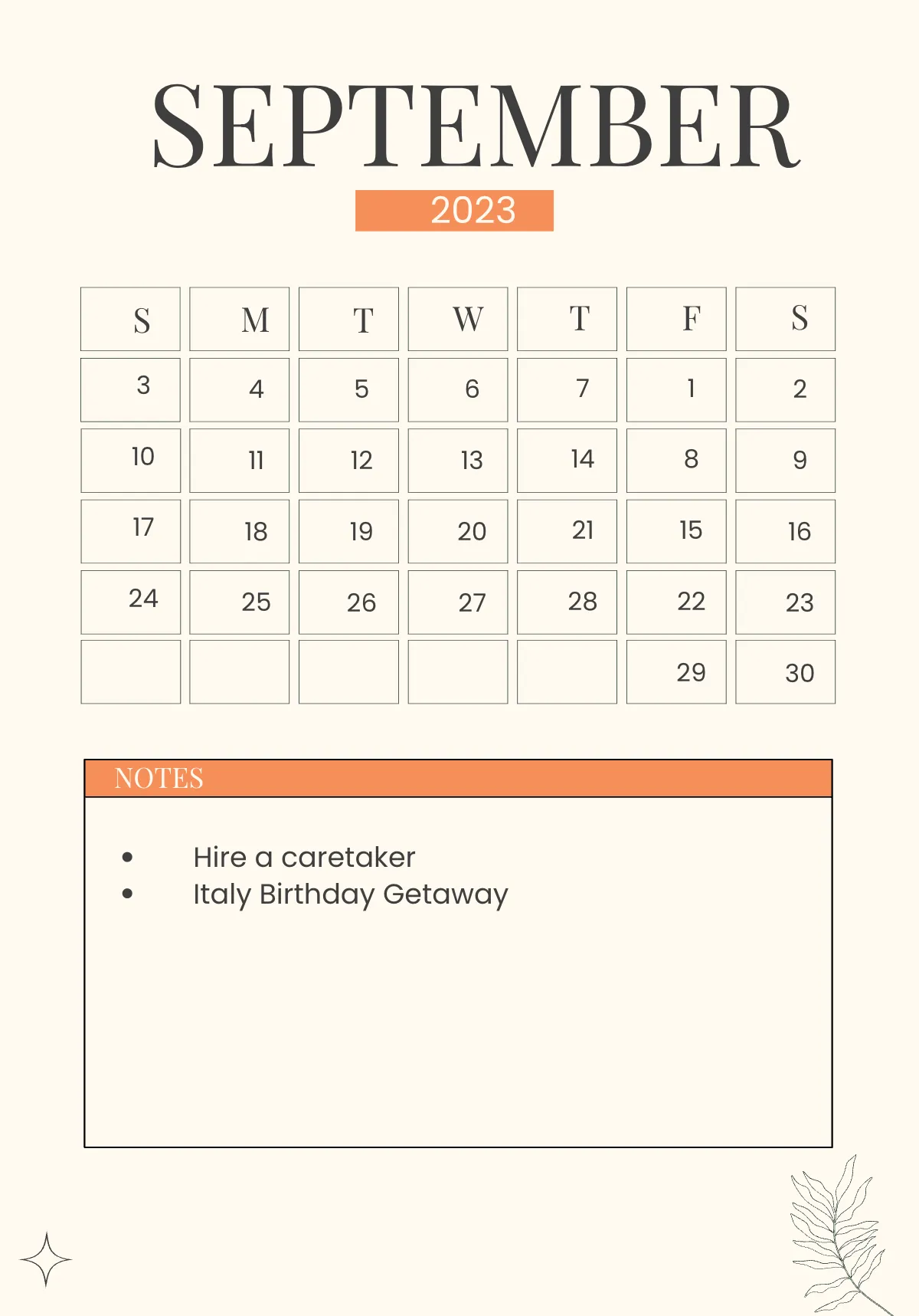 Free 2023 Year Planner Template to Edit Online