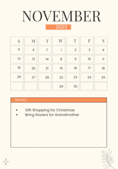 Free 2023 Year Planner Template to Edit Online