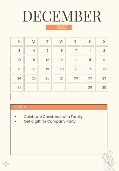 Free 2023 Year Planner Template to Edit Online