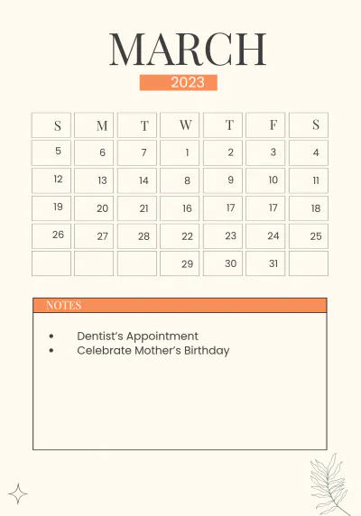 Free 2023 Year Planner Template to Edit Online