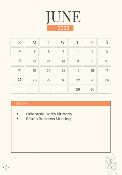 Free 2023 Year Planner Template to Edit Online