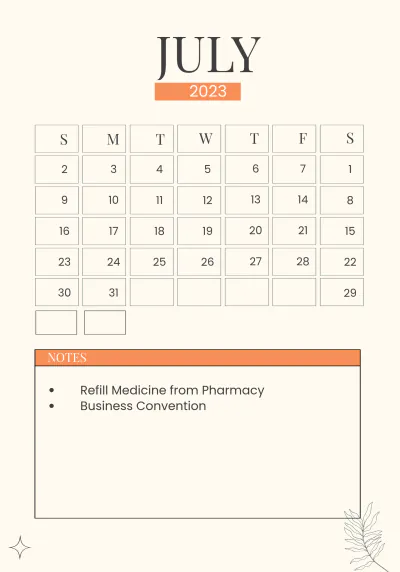 Free 2023 Year Planner Template to Edit Online