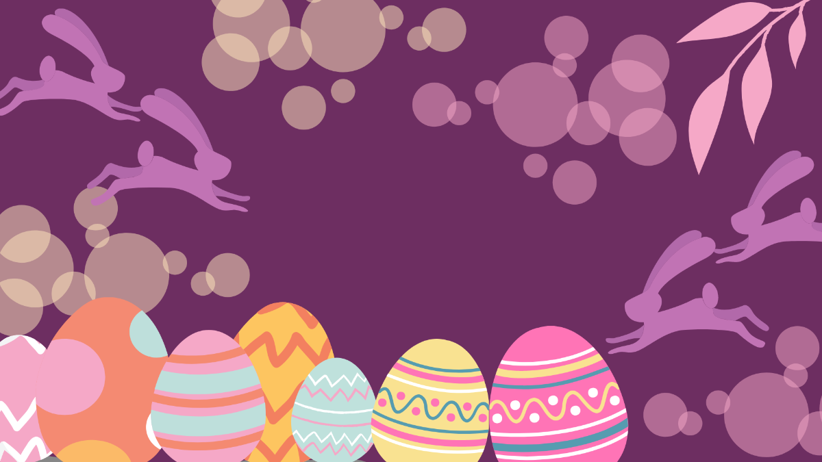 Free Easter Blur Background Template