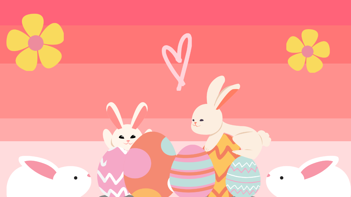 Free Easter Gradient Background Template