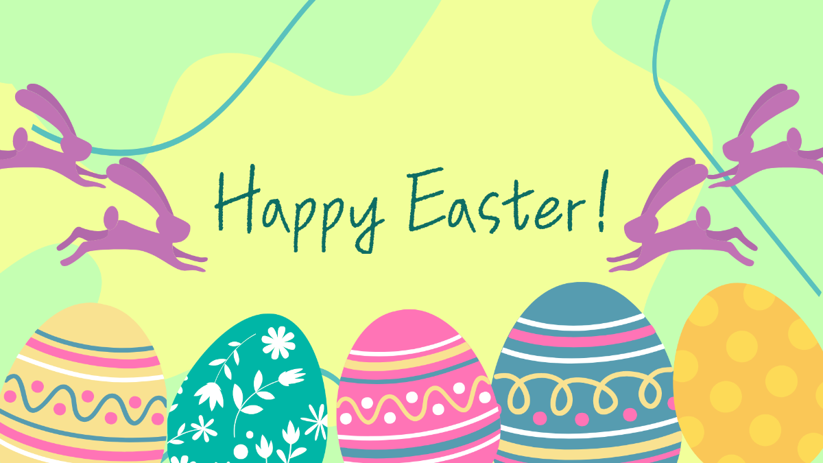 Easter Green Background Template
