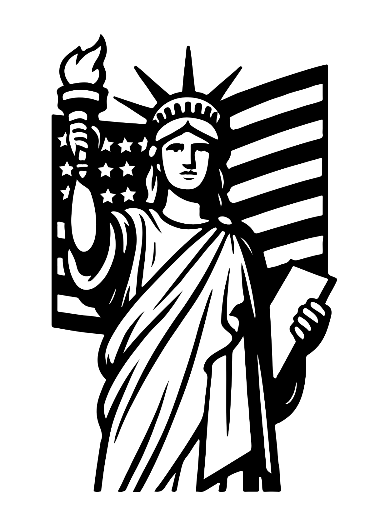 Free Patriots' Day Drawing Template to Edit Online