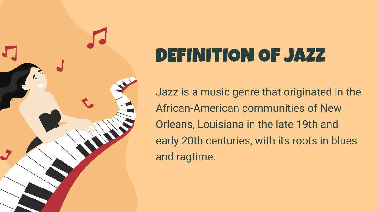 Free Jazz Festival Mk Campaign Presentation Template to Edit Online