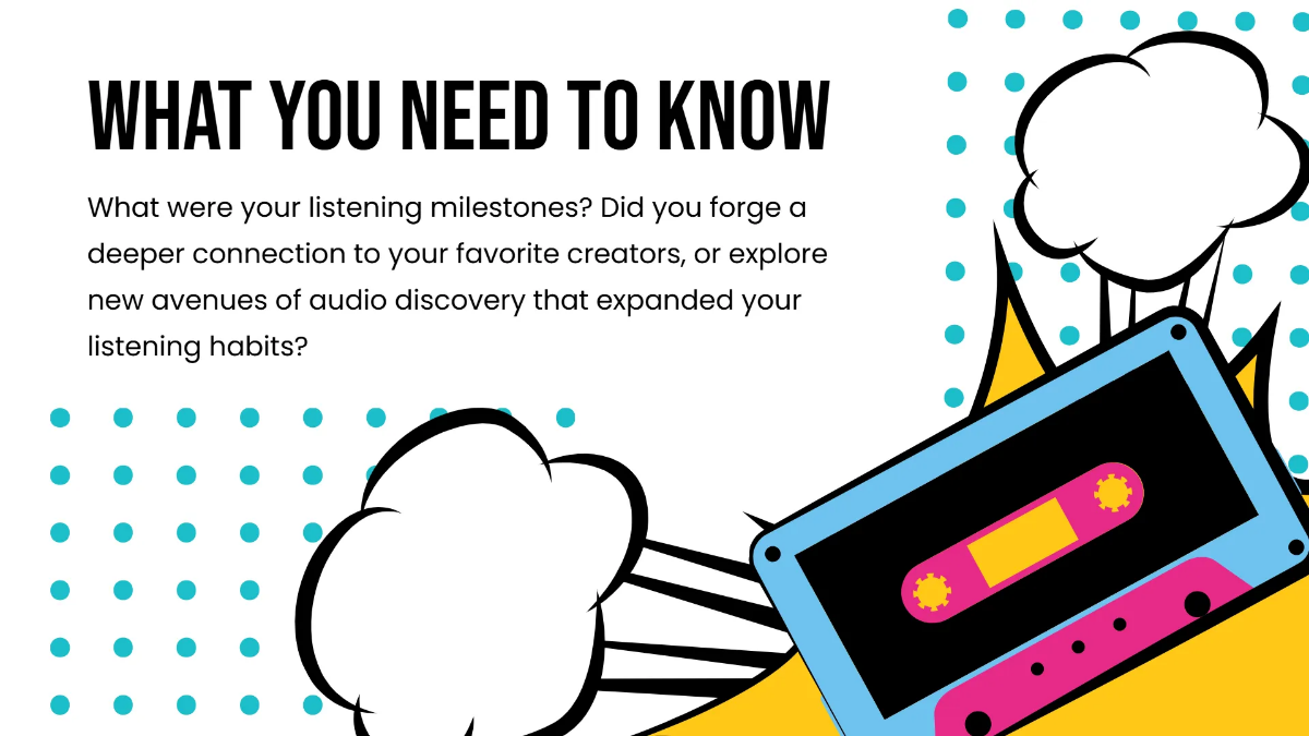 Free My Music Wrap! Presentation Template to Edit Online