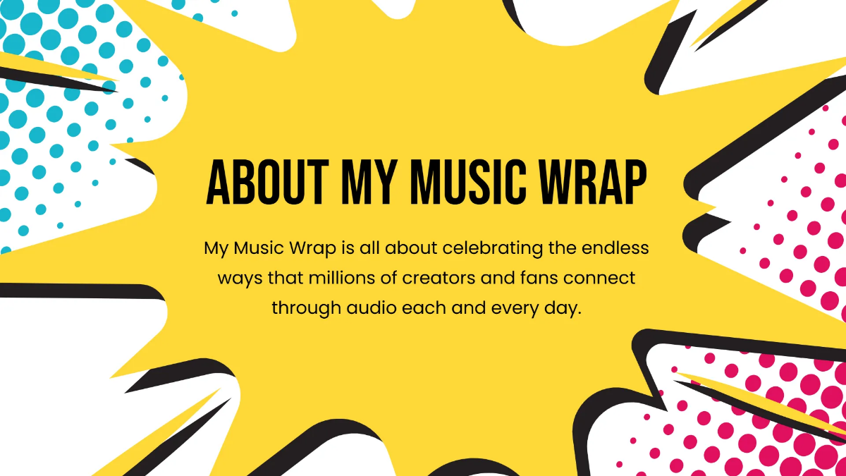 Free My Music Wrap! Presentation Template to Edit Online