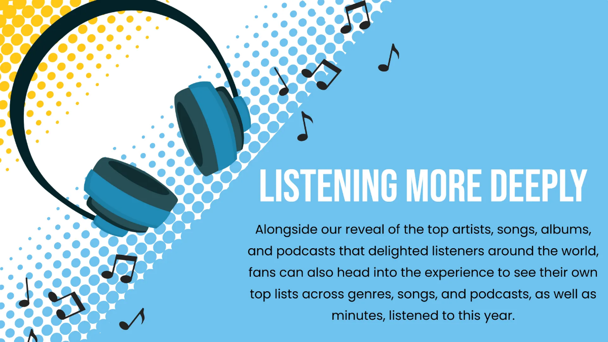 Free My Music Wrap! Presentation Template to Edit Online