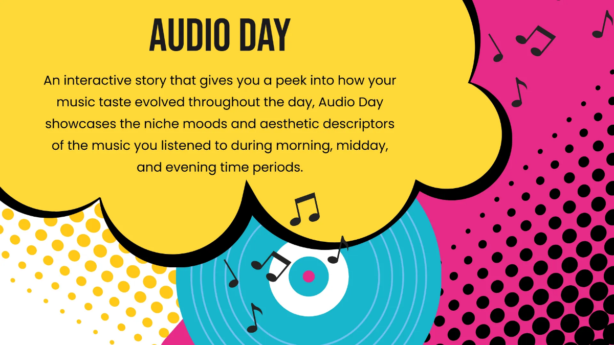 Free My Music Wrap! Presentation Template to Edit Online