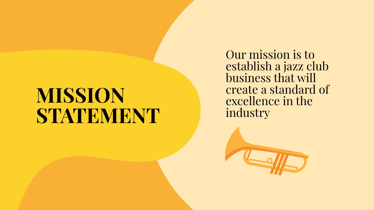 Free Jazz Club Business Plan Presentation Template to Edit Online