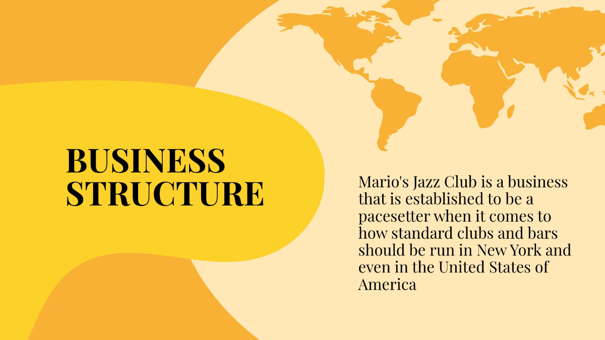 Free Jazz Club Business Plan Presentation Template to Edit Online