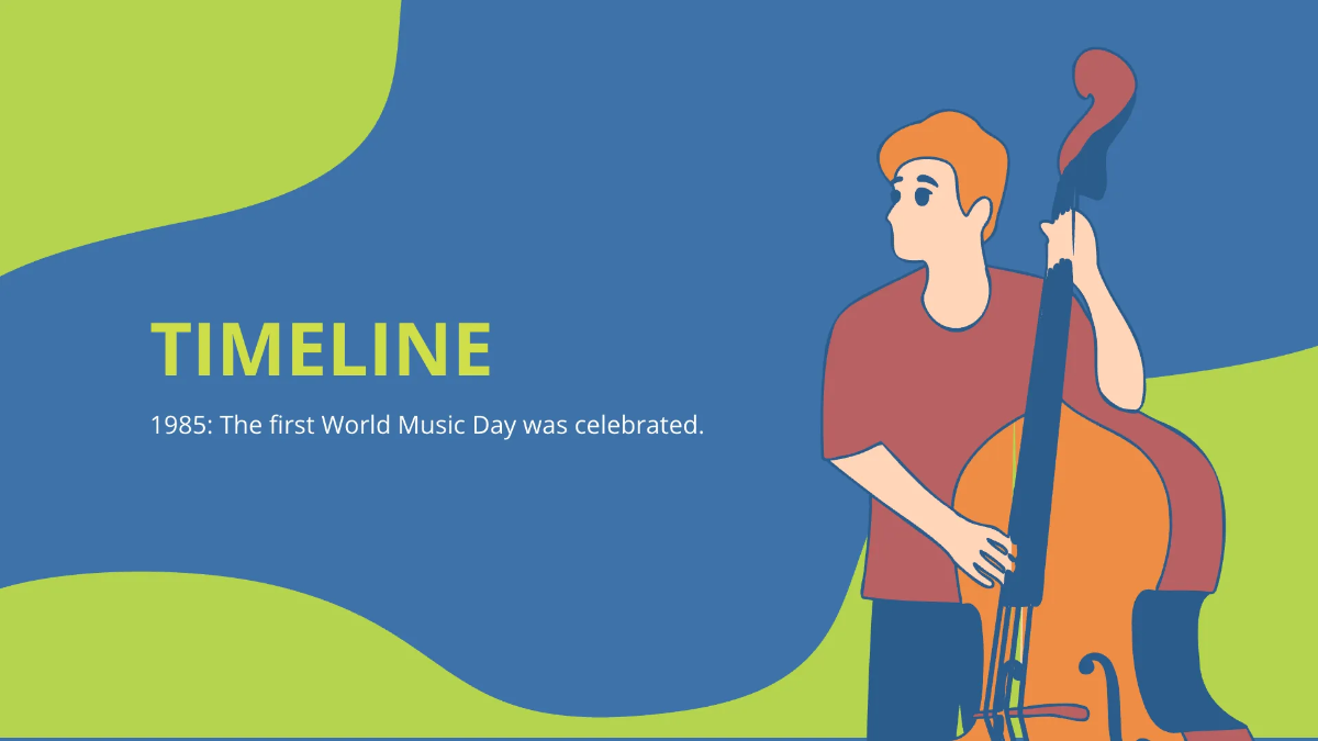 Free World Music Day Presentation Template to Edit Online