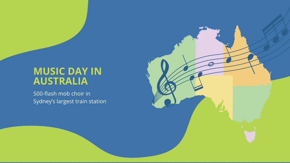 Free World Music Day Presentation Template to Edit Online