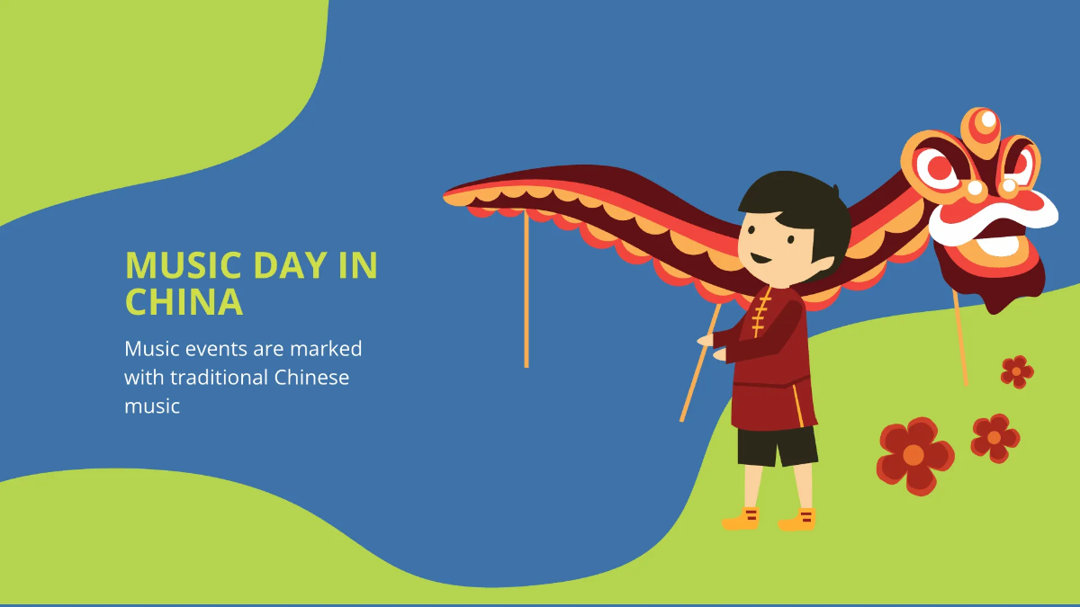 Free World Music Day Presentation Template to Edit Online