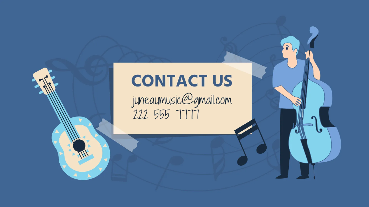 Free Singer-Songwriter Portfolio Presentation Template to Edit Online