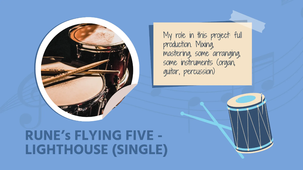 Free Singer-Songwriter Portfolio Presentation Template to Edit Online